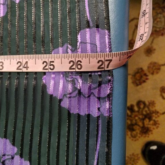 Purple Poppy Silk Feel Polyester Scarf Cottegacore Granny Chic Countrycore - Picture 4 of 6